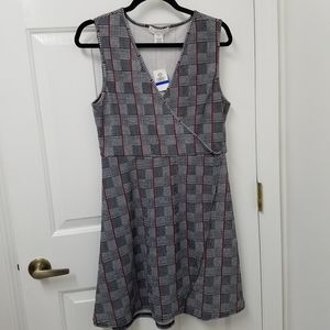 Planet Gold Black Plaid Dress